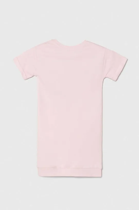 Παιδικό βαμβακερό φόρεμα Guess ροζ