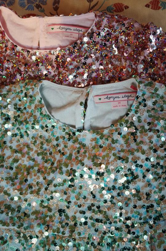 Otroška obleka Konges Sløjd LILA SEQUINS DRESS KS101558