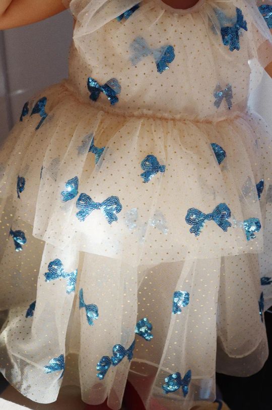 Dívčí šaty Konges Sløjd YVONNE FAIRY DRESS KS101758 béžová