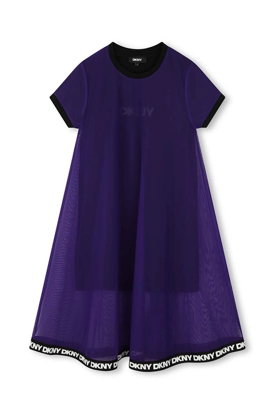 Dkny vestito bambina D62062.126.150 violetto AW24