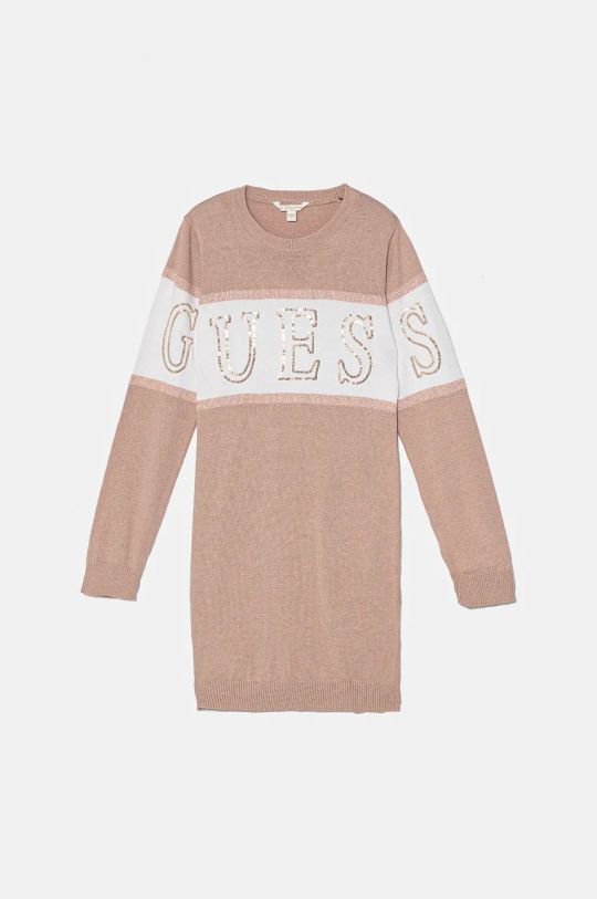 Guess sukienka wzorzyste różowy J4BK00.Z3IF0.9BYH