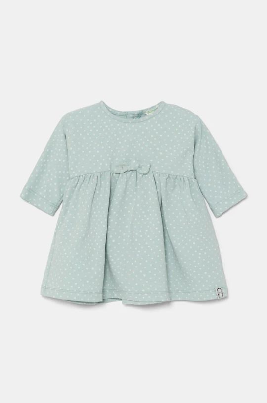 Haljina za bebe United Colors of Benetton sitni uzorak zelena 36D3AV00G.W.Seasonal