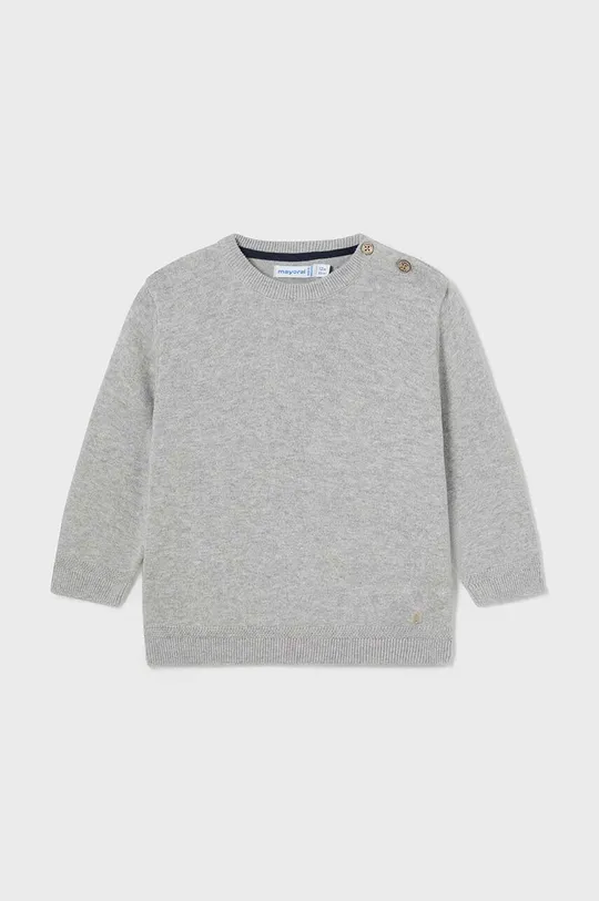 Mayoral maglione in cotone noenati a maglia fine grigio 309.3F.Baby.9BYH