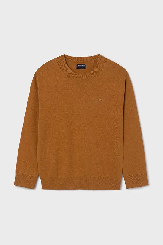 Otroški bombažen pulover Mayoral oranžna