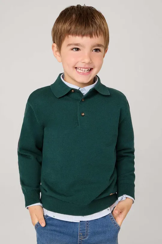 zelena Otroški pulover s primesjo volne Mayoral Fantovski