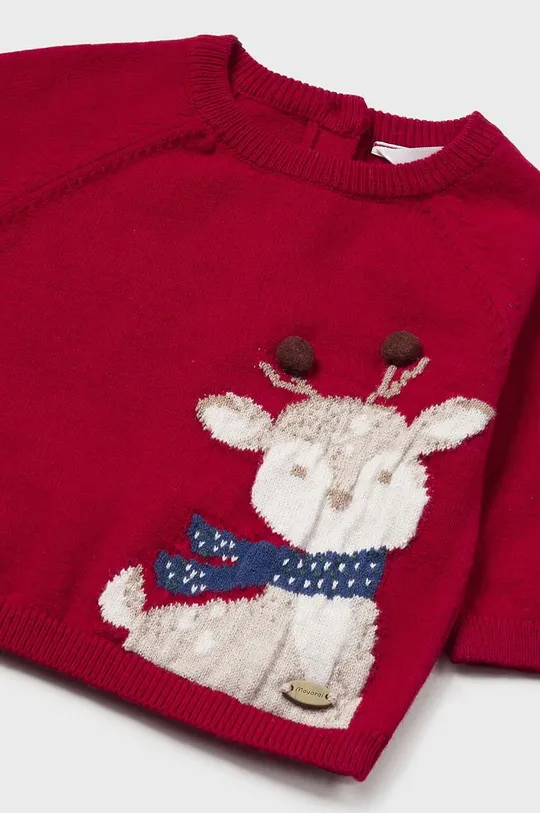 Детский свитер с добавлением шерсти Mayoral Newborn 2306.1K.Newborn.9BYH красный AW24