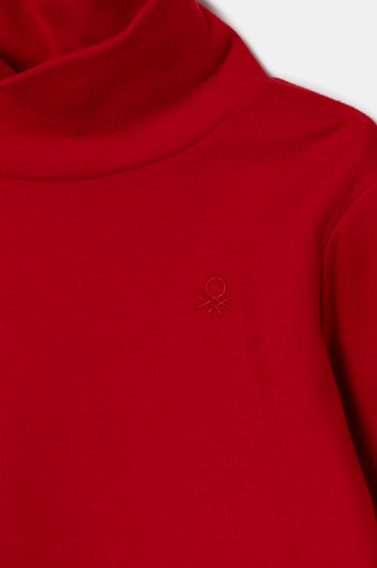 BIMBO United Colors of Benetton longsleeve in cotone bambino/a 3AOUG105E.P.Seasonal rosso