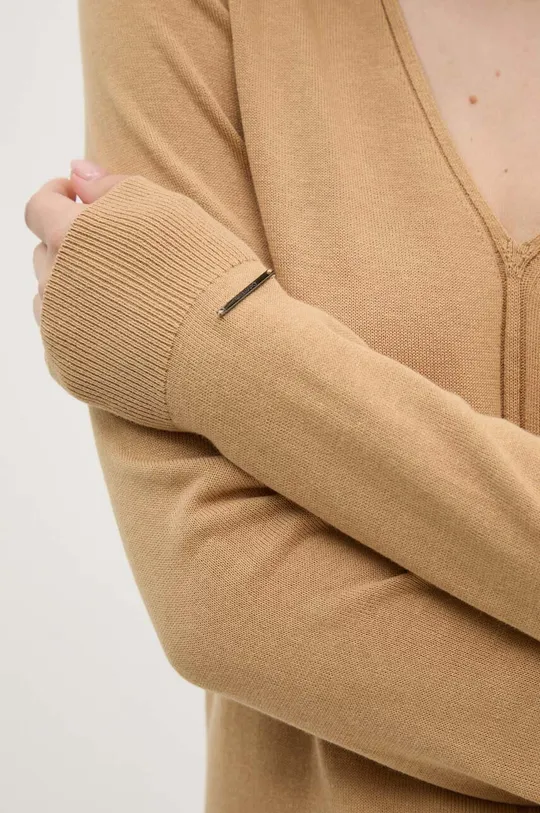 Pulover s primesjo svile Calvin Klein Ženski