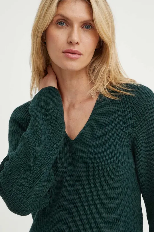 зелений Бавовняний светр Marc O'Polo Жіночий