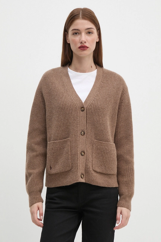 Polo Ralph Lauren wool cardigan chunky brown 211944515