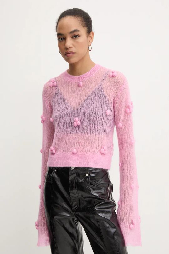 Rotate woolen jumper Light Knit Ls Sweater 1129992049 pink