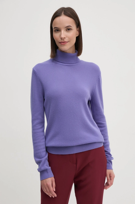 United Colors of Benetton pulover de lana subtiri violet 1002D2348