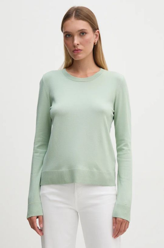 Sisley maglione a maglia fine verde 17Q3M100F