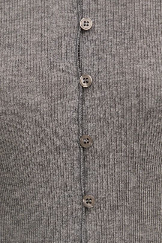 Samsoe Samsoe cardigan con aggiunta di lana SASONNET F24300033 grigio