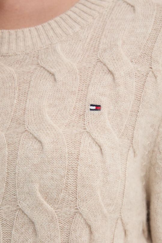 Tommy Hilfiger sweter WW0WW43586 beżowy