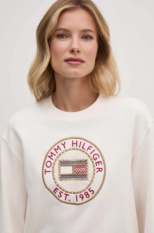 Tommy Hilfiger bluza bawełniana beżowy WW0WW42891