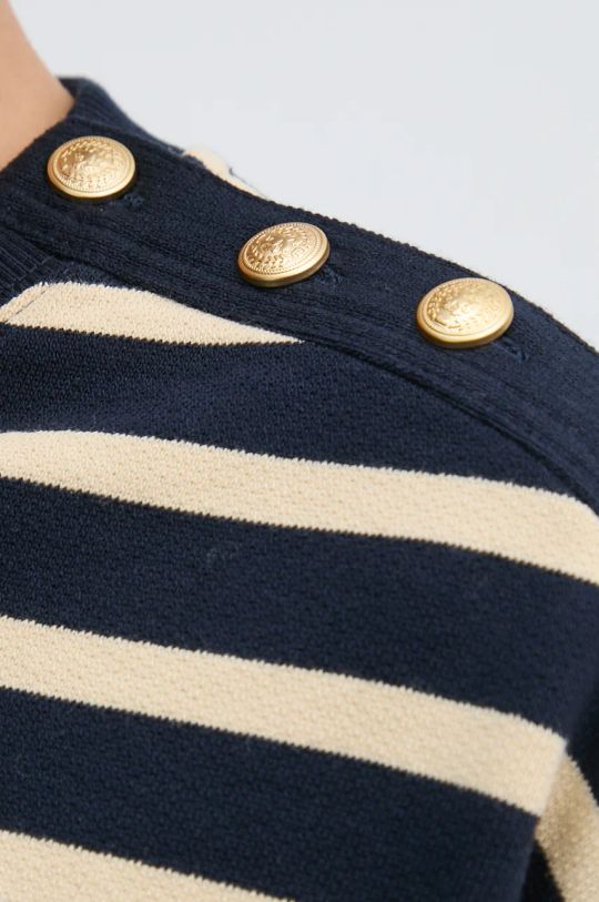 Bavlněný svetr Tommy Hilfiger WW0WW43606 námořnická modř