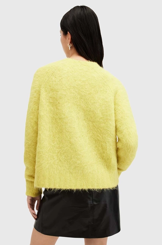 AllSaints maglione in lana VORTEX giallo W033KB