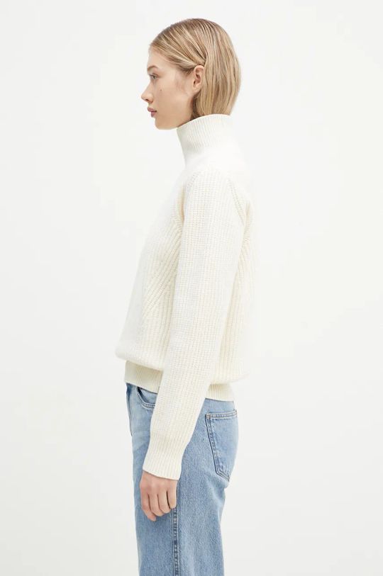 Woolrich maglione in lana Canberra Turtleneck CFWWKN0329FRUF0712.UF07 beige AW24