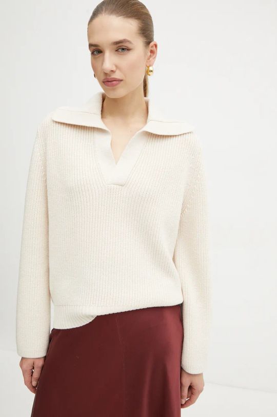 Forte Forte maglione in lana beige 13330.myknit