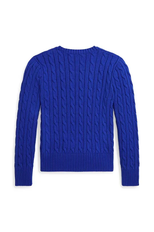 Детский хлопковый свитер Polo Ralph Lauren 313901316012 тёмно-синий AW24