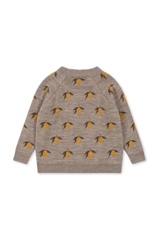 Konges Sløjd maglione in cotone bambini BELOU LEMON KNIT BLOUSE KS101427 grigio AW24