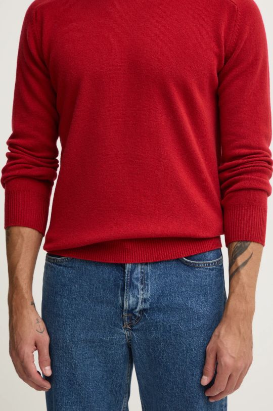 United Colors of Benetton sweter wełniany 1006U108W czerwony