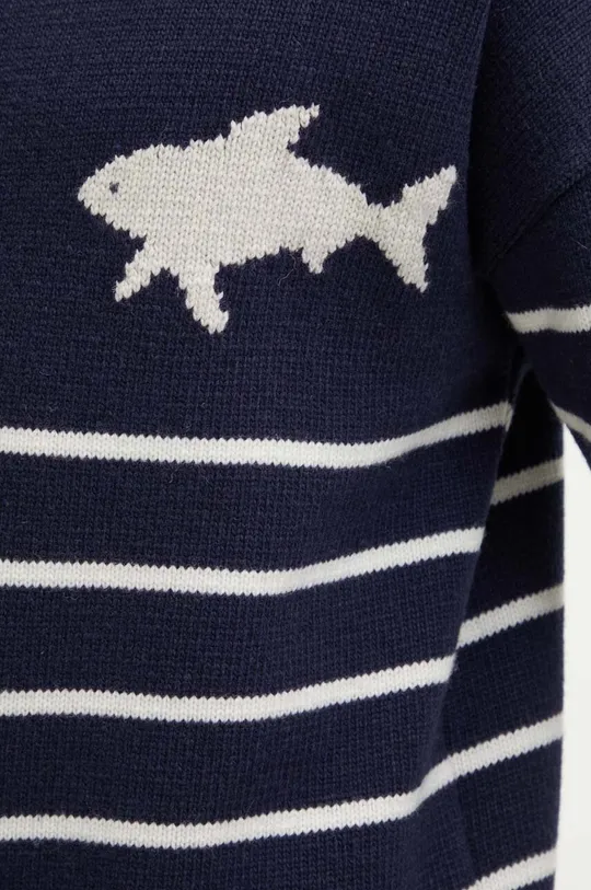 Шерстяной свитер Paul&Shark 14311032 тёмно-синий
