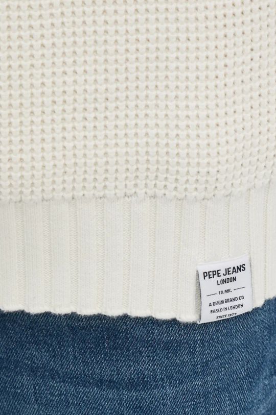 Pepe Jeans sweter bawełniany COSTELLO PM702452 beżowy