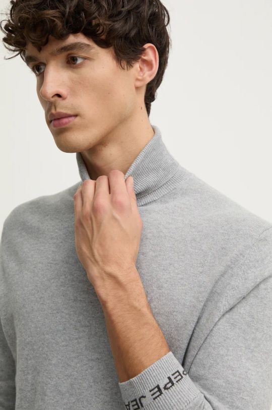 Pepe Jeans maglione in misto lana NEW ANDRE TURTLE NECK grigio PM702470