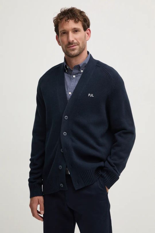 Pepe Jeans cardigan CHELSEA medio spessore blu navy PM702476