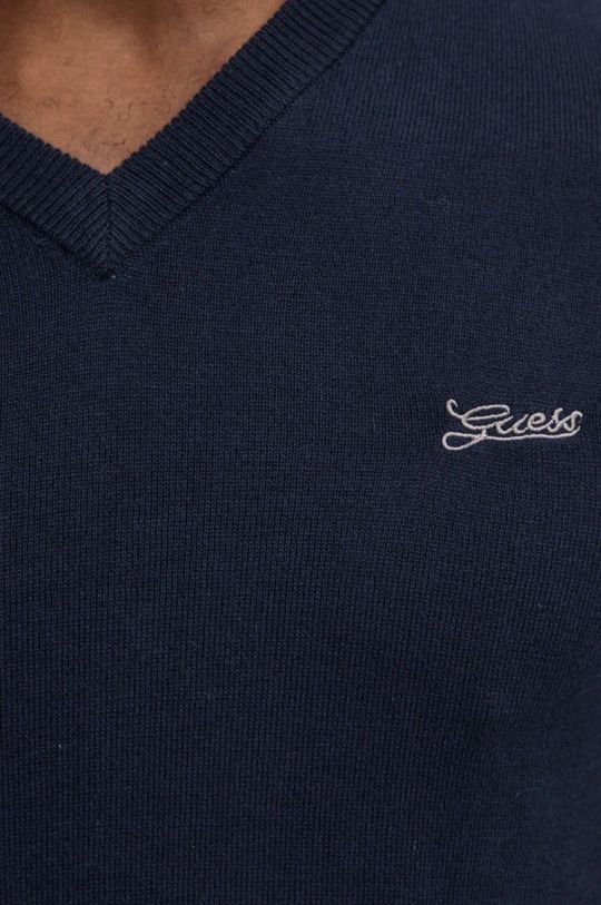 Guess maglione con aggiunta di seta DAREN M4YR02.Z3052 blu navy