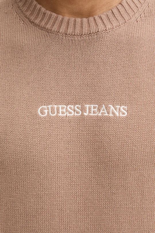 Бавовняний светр Guess Jeans M4BR31.Z3HM1 бежевий