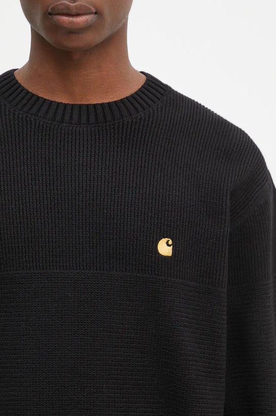 Βαμβακερό πουλόβερ Carhartt WIP Chane Sweater μαύρο I033884.00FXX