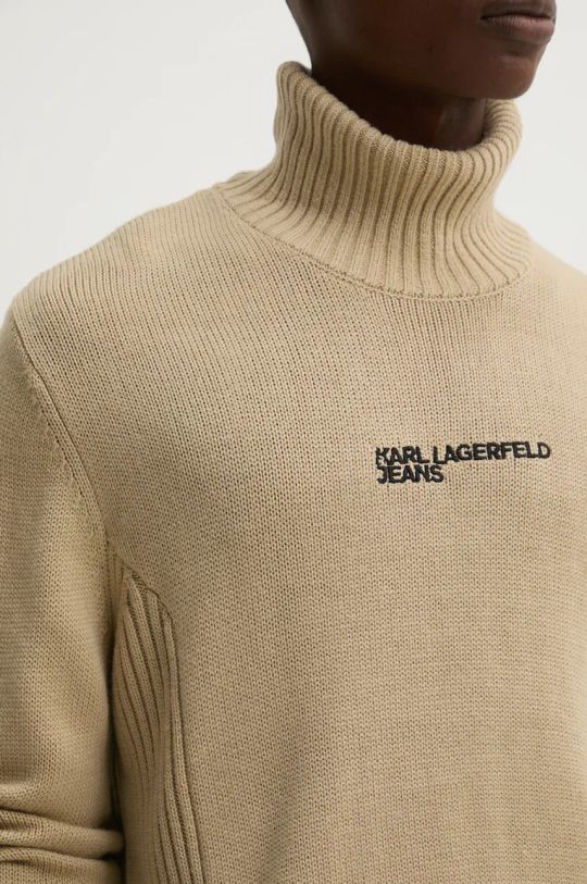 Karl Lagerfeld Jeans sweter wełniany 246D2000 beżowy