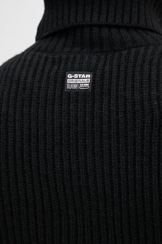 Μάλλινο πουλόβερ G-Star Raw D23732.D447 μαύρο