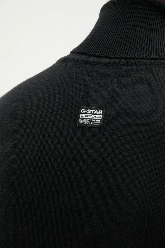 G-Star Raw sweter wełniany D25177.D847 czarny