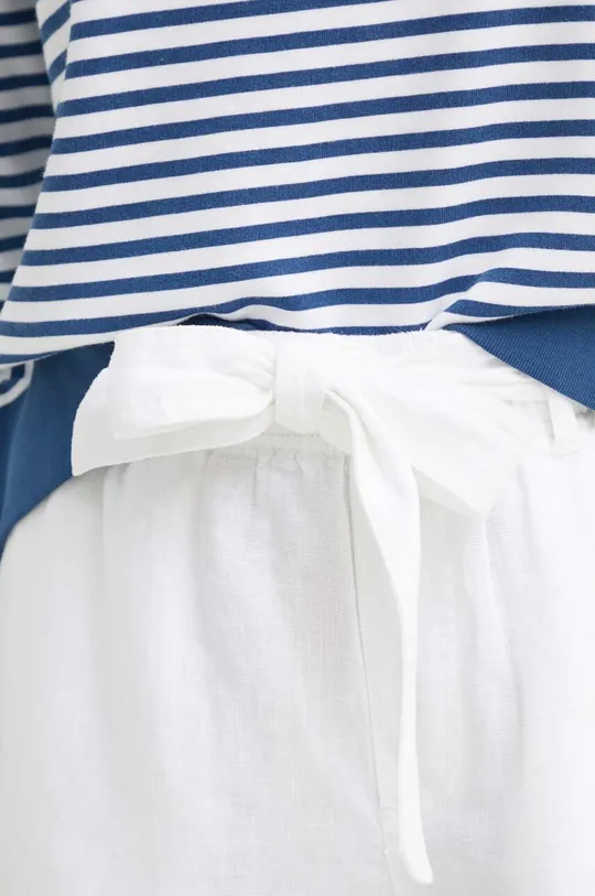 fehér Polo Ralph Lauren vászon rövidnadrág