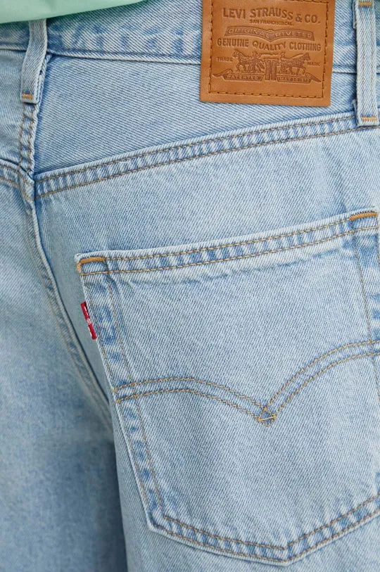 niebieski Levi's szorty jeansowe BAGGY DAD