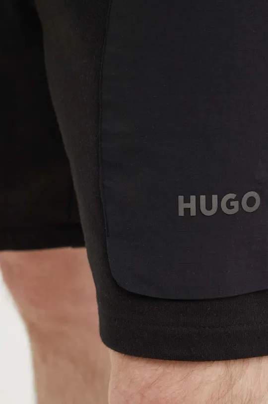 чёрный Хлопковые шорты HUGO