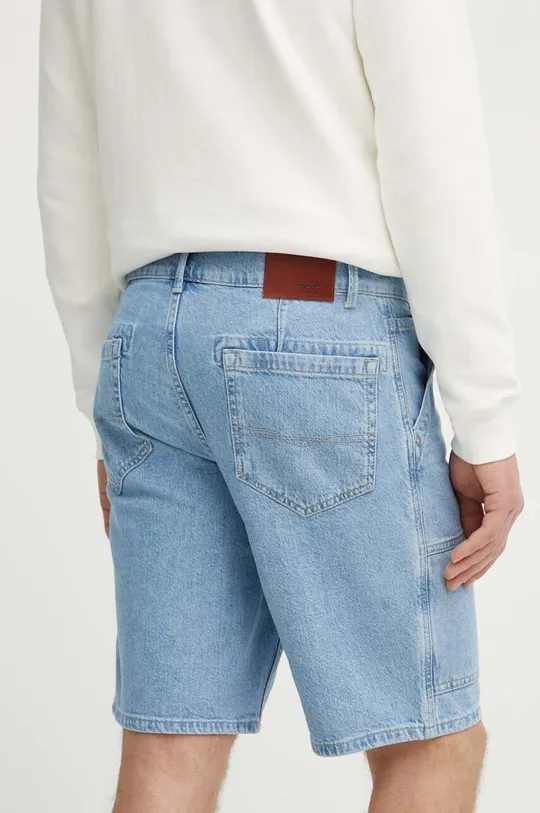Rifľové krátke nohavice Pepe Jeans RELAXED SHORT UTILITY 99 % Bavlna, 1 % Elastan