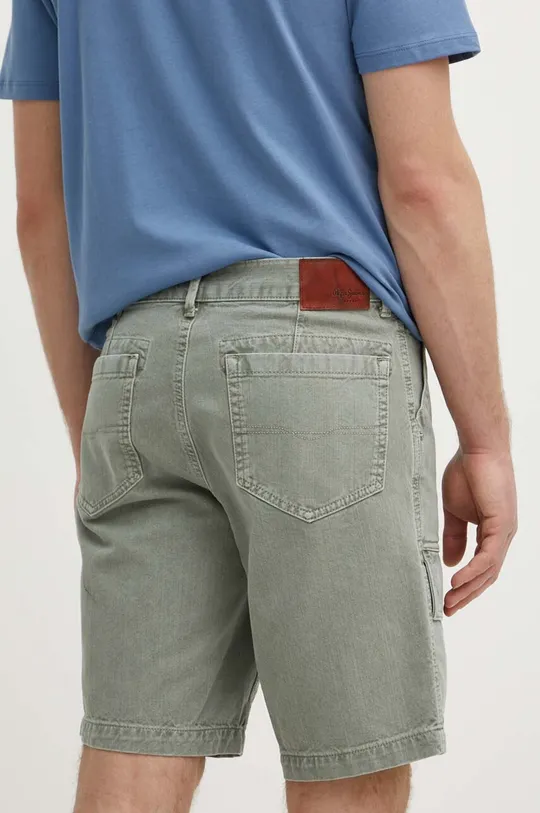 Rifľové krátke nohavice Pepe Jeans RELAXED SHORT UTILITY COLOUR 100 % Bavlna
