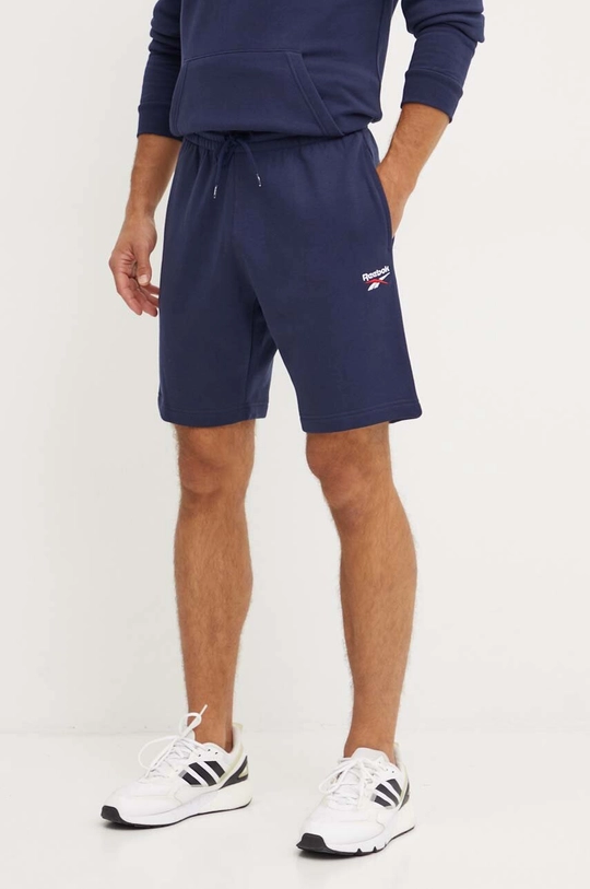 Reebok pantaloncini maglia blu navy 100202837