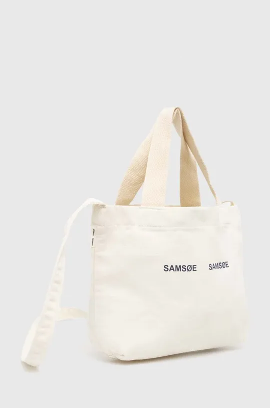 Samsoe Samsoe torebka bawełniana SAFRINKA beżowy