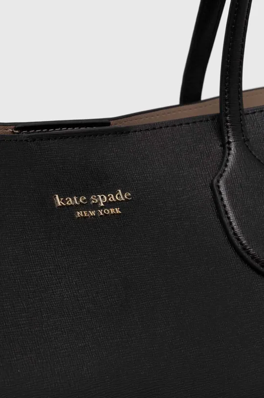 μαύρο Δερμάτινη τσάντα Kate Spade