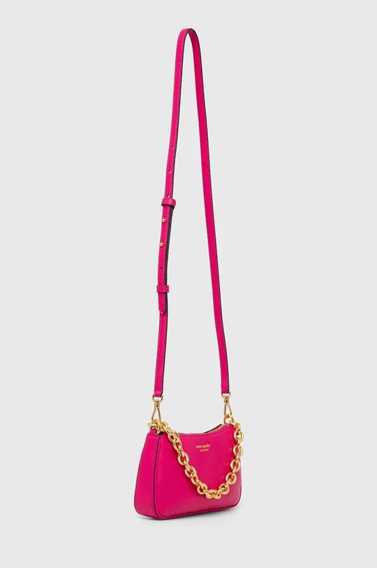 Usnjena torbica Kate Spade roza