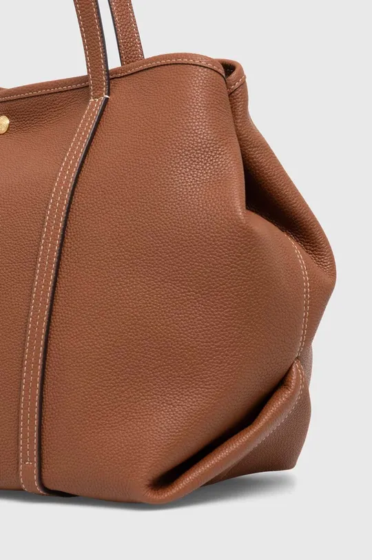 Kožna torba Lauren Ralph Lauren Temeljni materijal: 100% Goveđa koža Podstava: 100% Pamuk