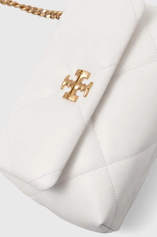 biela Kožená kabelka Tory Burch Kira Diamond Quilt Small