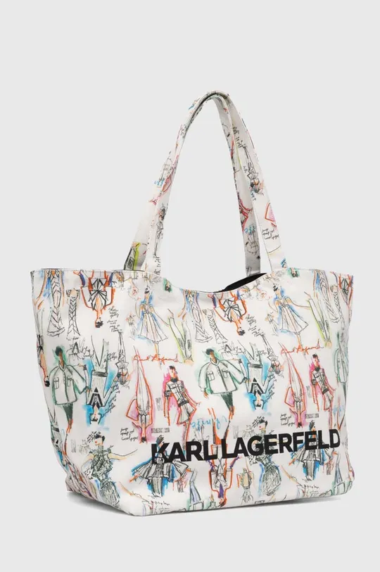 Хлопковая сумка Karl Lagerfeld мультиколор
