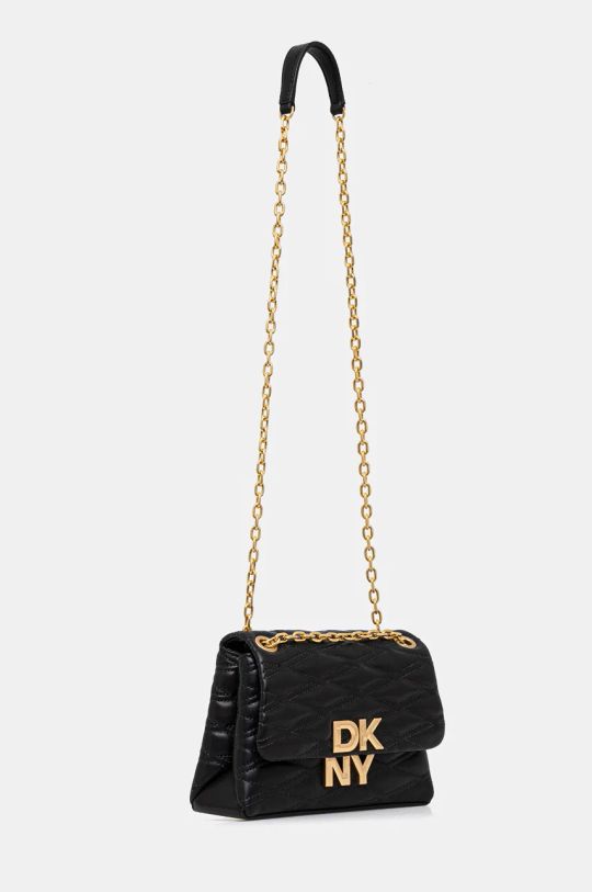 Δερμάτινη τσάντα Dkny R433KG75 μαύρο AW24